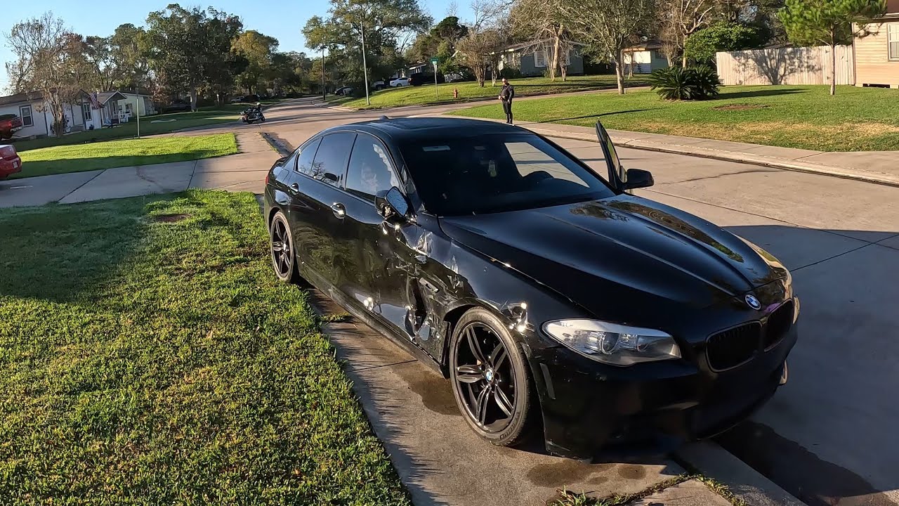 BMW 535i Crash! Police Rotation Tow!