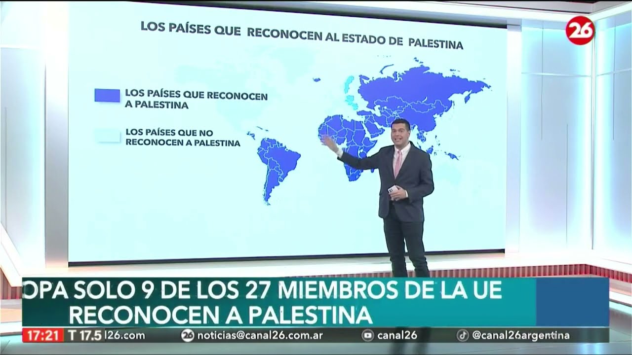 &iquest;Cu&aacute;ntos pa&iacute;ses reconocen y no reconocen a Palestina como Estado?