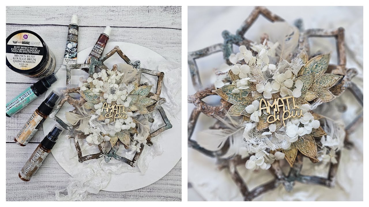 HOME DECOR - AMATI - ISPIRAZIONE CREATIVA YUPPLA - MIXED MEDIA TUTORIAL