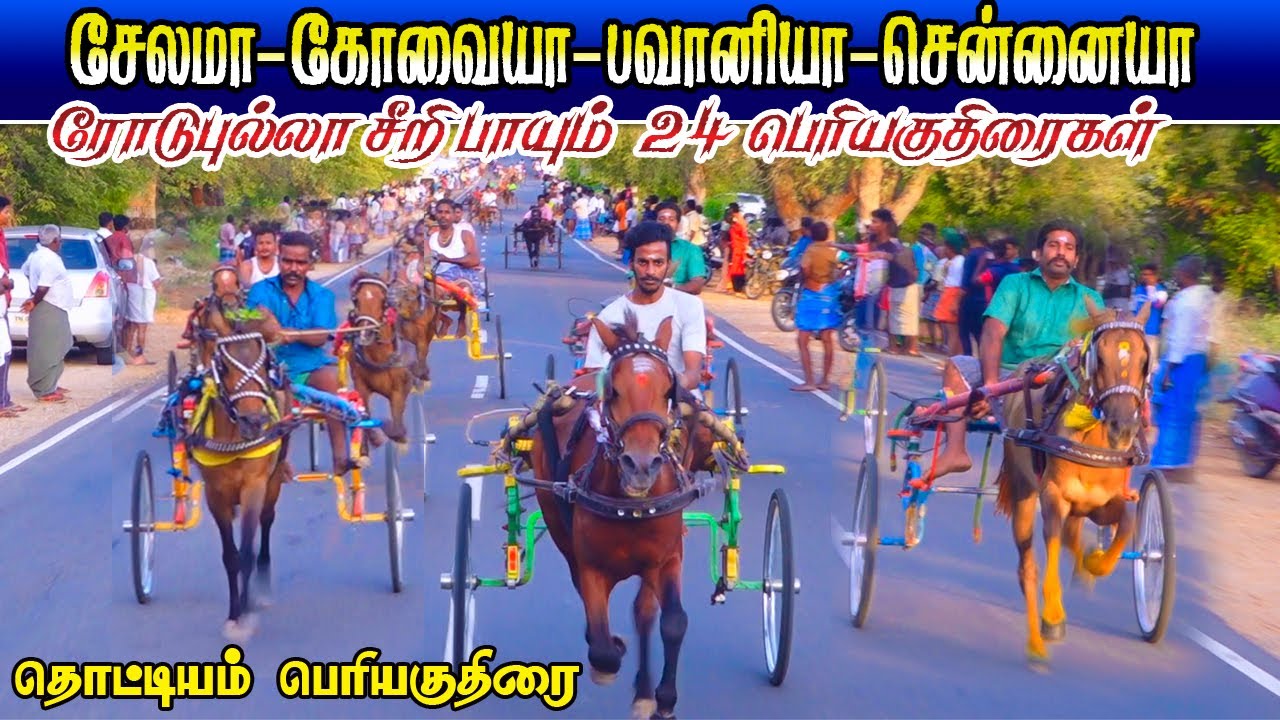 பெரியகுதிரை தொட்டியம் திருச்சி(மா)  15/05/2022 periyakuthirai thodiyam ksk rekla race krish studio