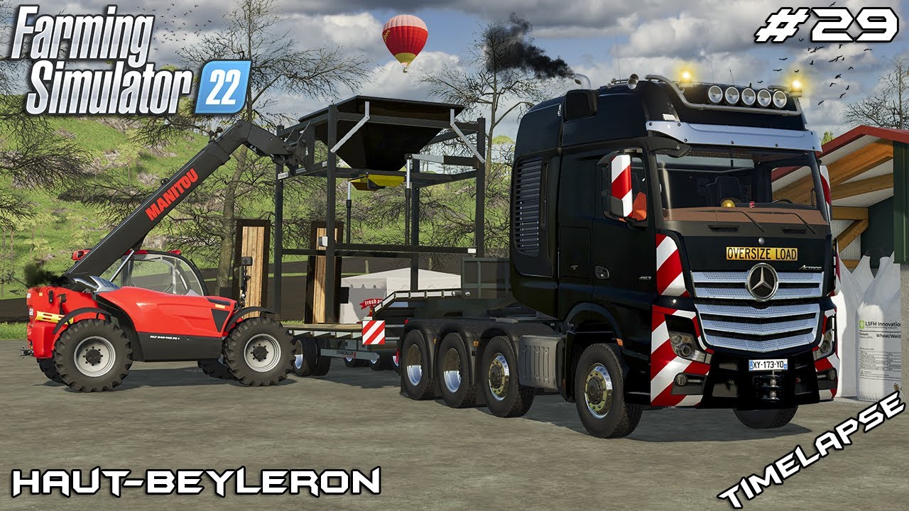 New BIG BAG station & CHICKEN COOP | Animals on Haut-Beyleron | Farming Simulator 22 | Episode 29