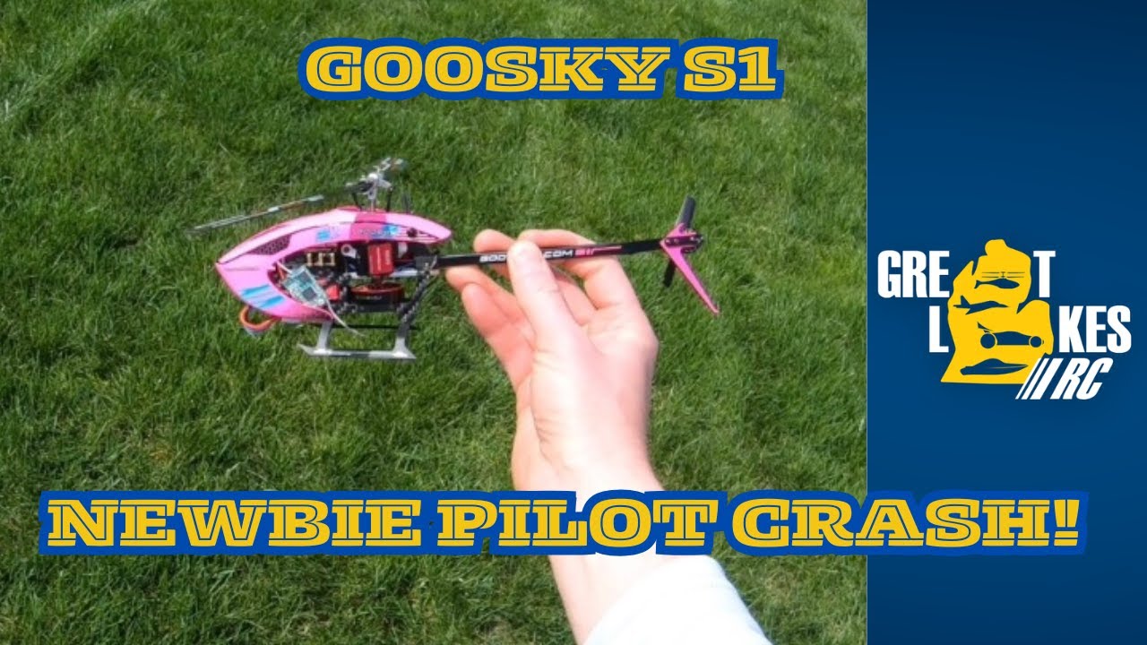 Goosky S1 Newbie Pilot Crash!