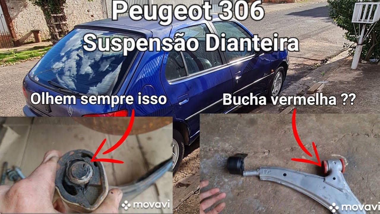 Suspensão dianteira peugeot 306 1.8 16v: Bandejas da suspensão