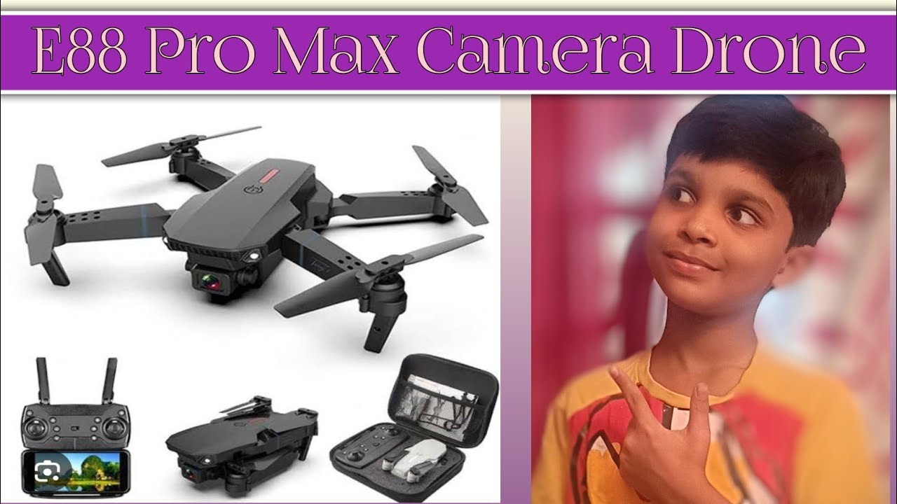 E88 Pro Max Camera Drone unboxing with 4k- HD dual camera 💫📷📸