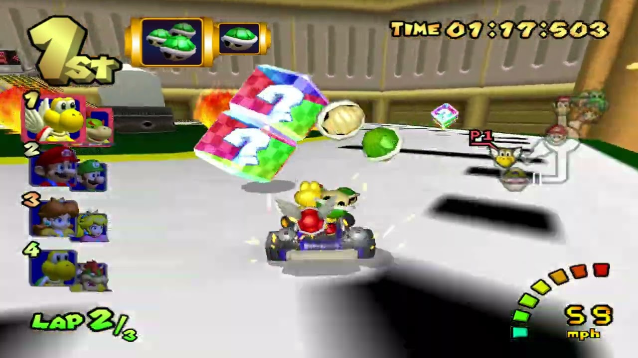 DS Tick-Tock Clock Mario Kart Double Dash!! (Gamecube) Custom Track 200cc (Paratroopa & Bowser Jr.)