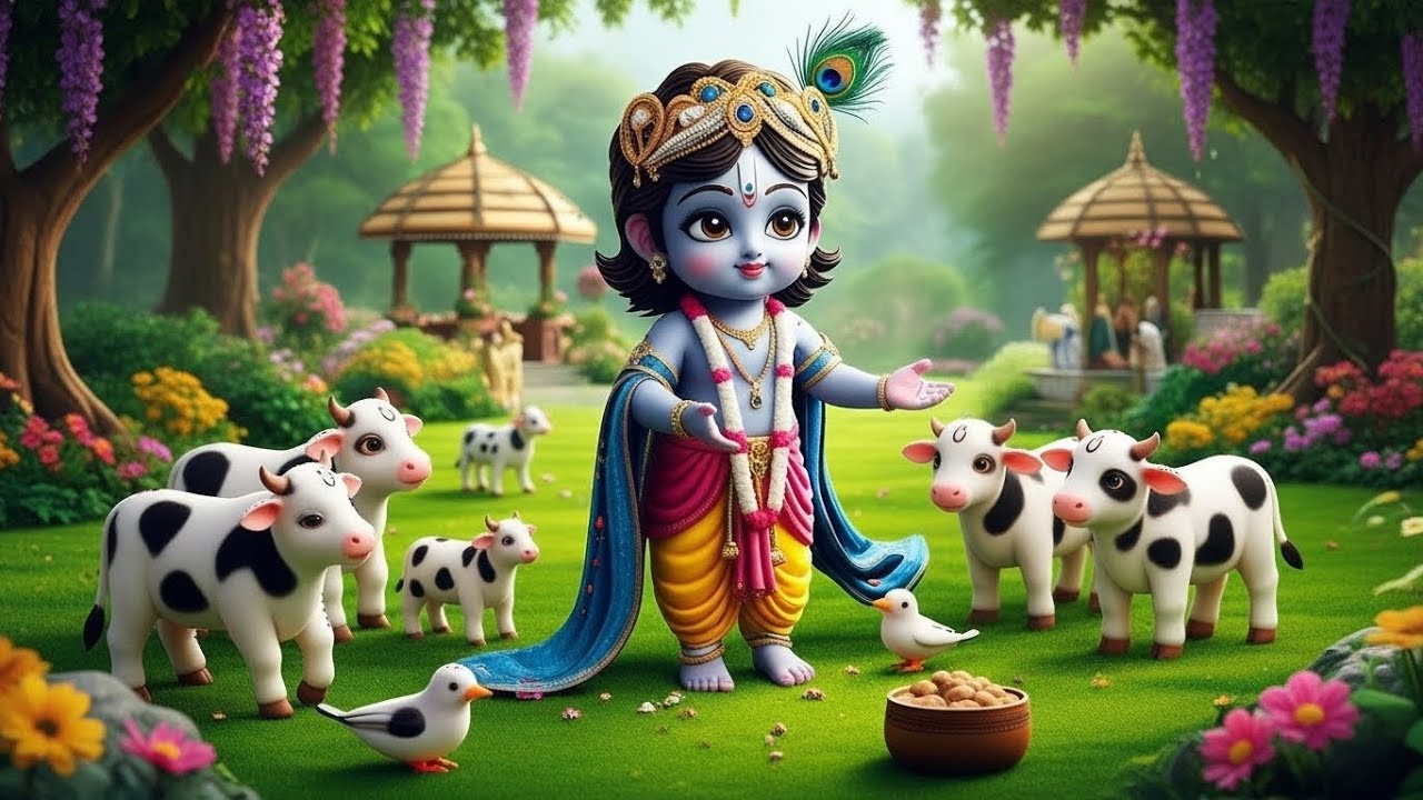 छोटी छोटी गैया छोटे छोटे ग्वाल। Choti Choti Gaiya Chote Chote Gwal। #kanha #krishna #krishnabhajan