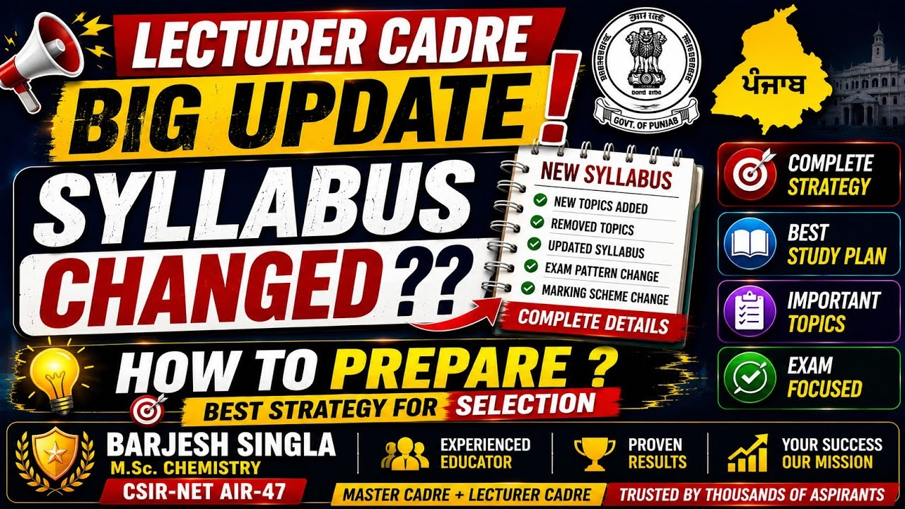 🚨 Lecturer Cadre 2026 Big Update | Syllabus Changed? 🤔 Complete Strategy & Preparation Plan