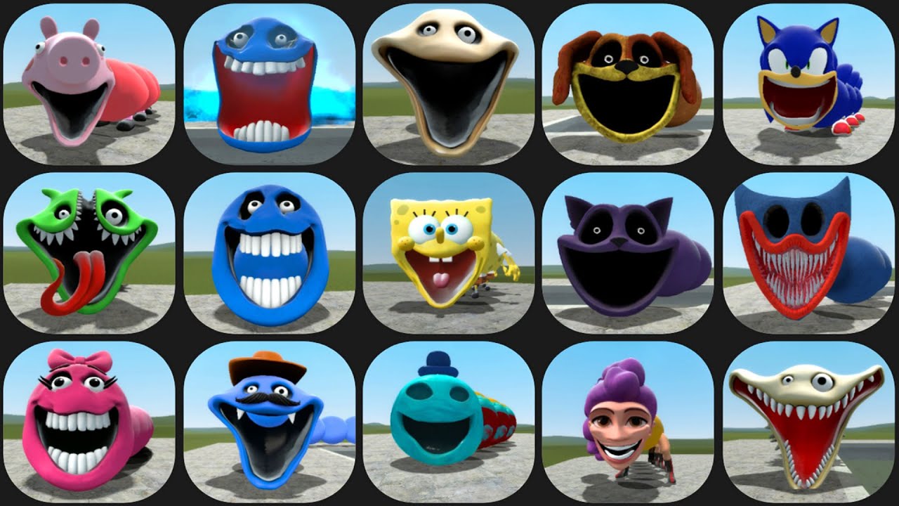 Hungry Peppa,Hungry Worm Phase 4,Hungry Snake Phase 3,Hungry Spongebob,Hungry Sonic,Hungry Rumi,GMod