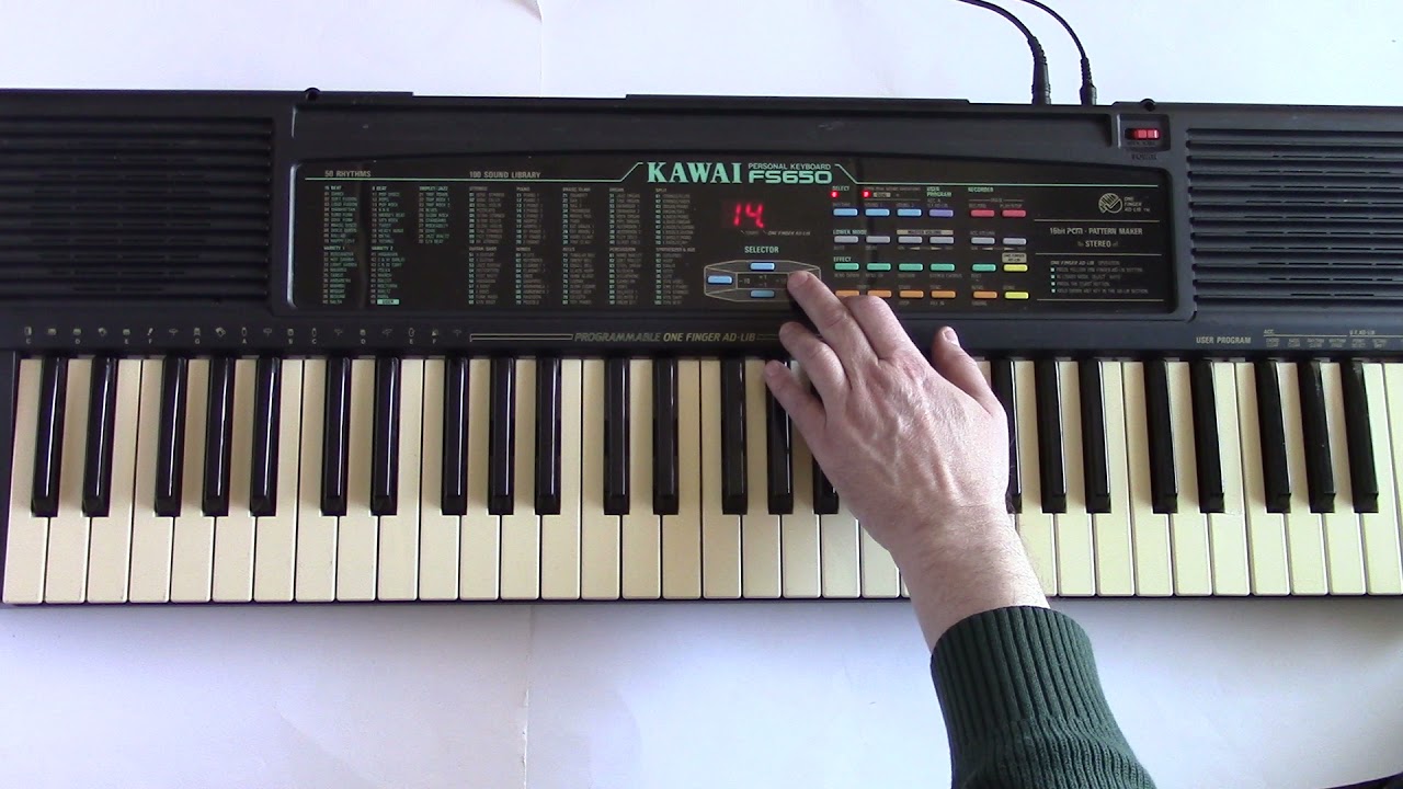 1989 Kawai FS650 Portable Keyboard Digital Synthesizer PCM Drum Machine
