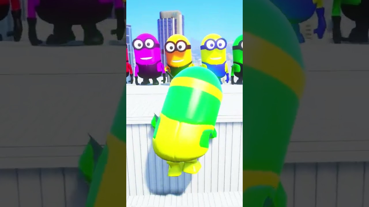🌪️🍌 Banana Tornado! Minions Get Swept Away in GTA 5 Parkour Mayhem ! #ragdolls