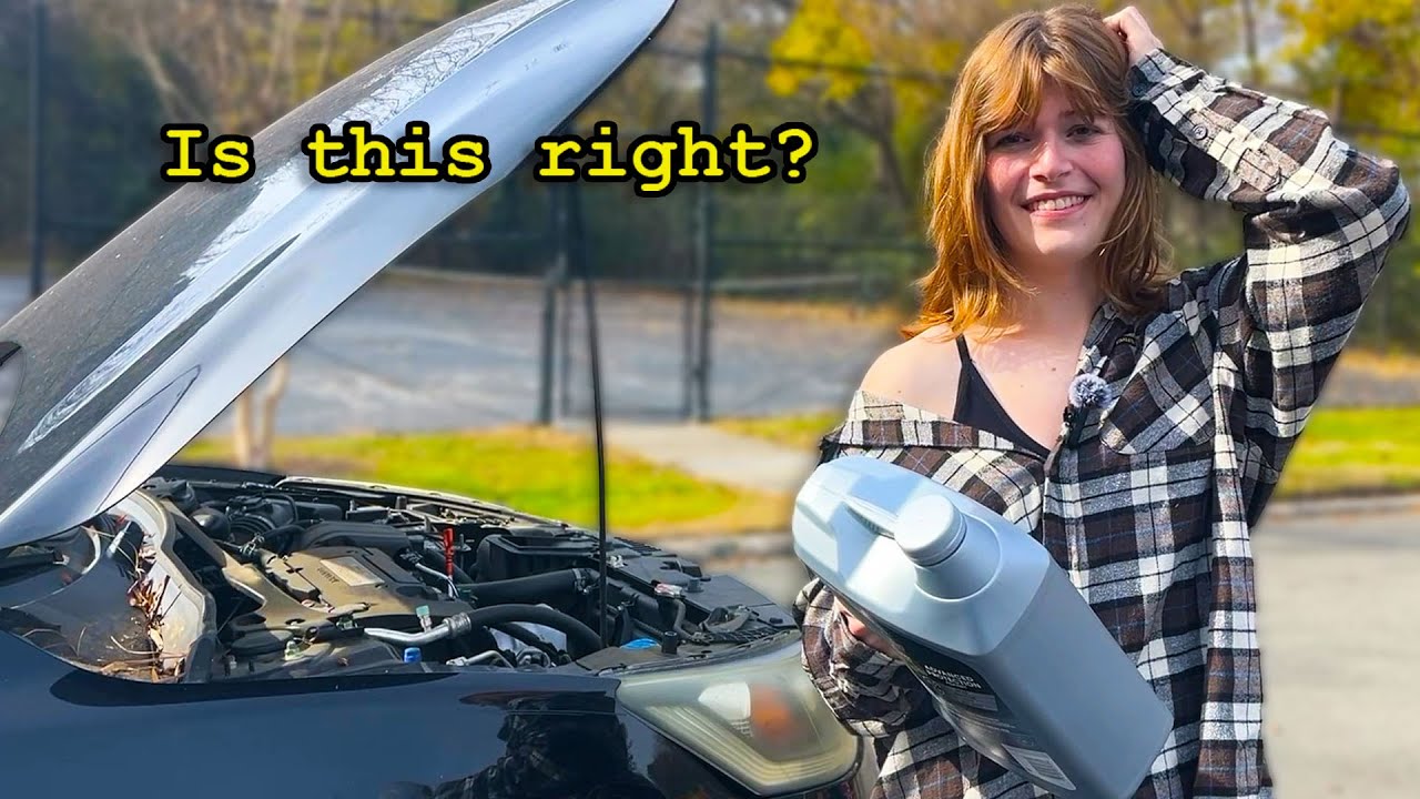 Clueless trans girl attempts an oil change for the first time... bad idea