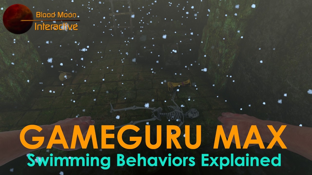 Учебное пособие по GameGuru Max — объяснение поведения при плавании и подводном плавании.