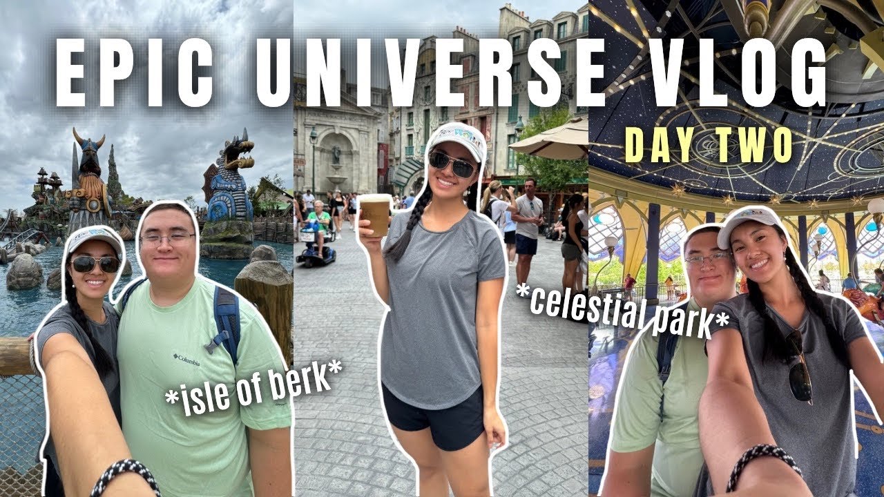 EPIC UNIVERSE VLOG | Nintendo World, Isle of Berk, Ministry of Magic, foods to eat + MORE