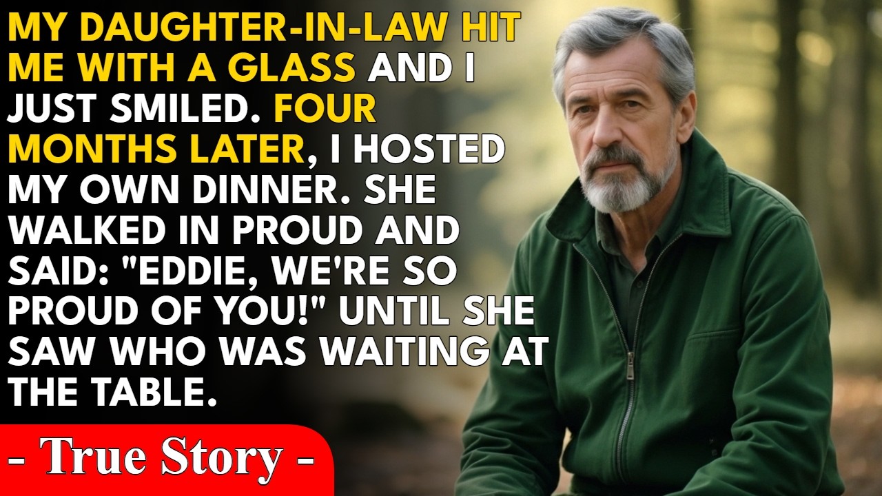My daughter-in-law threw a glass at my face in front of 25 guests. Four months later, I hosted my...