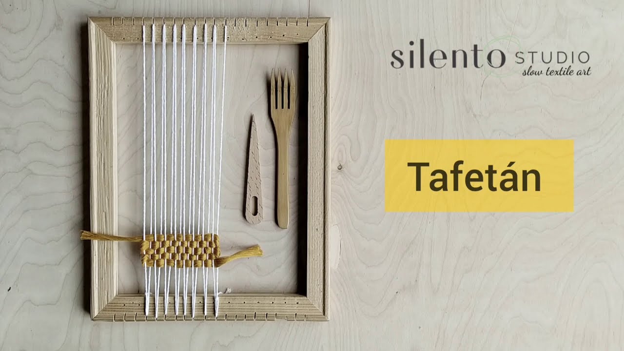 C&oacute;mo hacer el punto tafet&aacute;n - Weaving Basics - Plain weave
