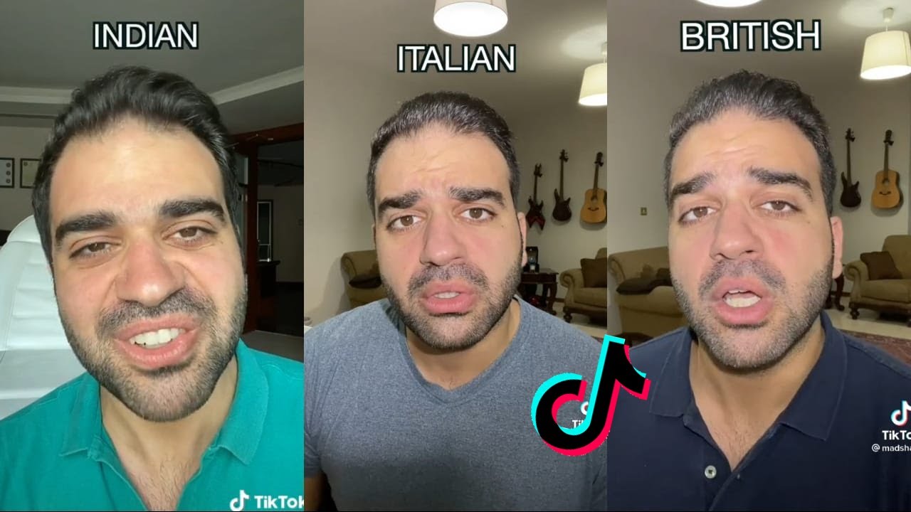 Accent challenge with (madshadz) | best compilation | tiktok 2021.