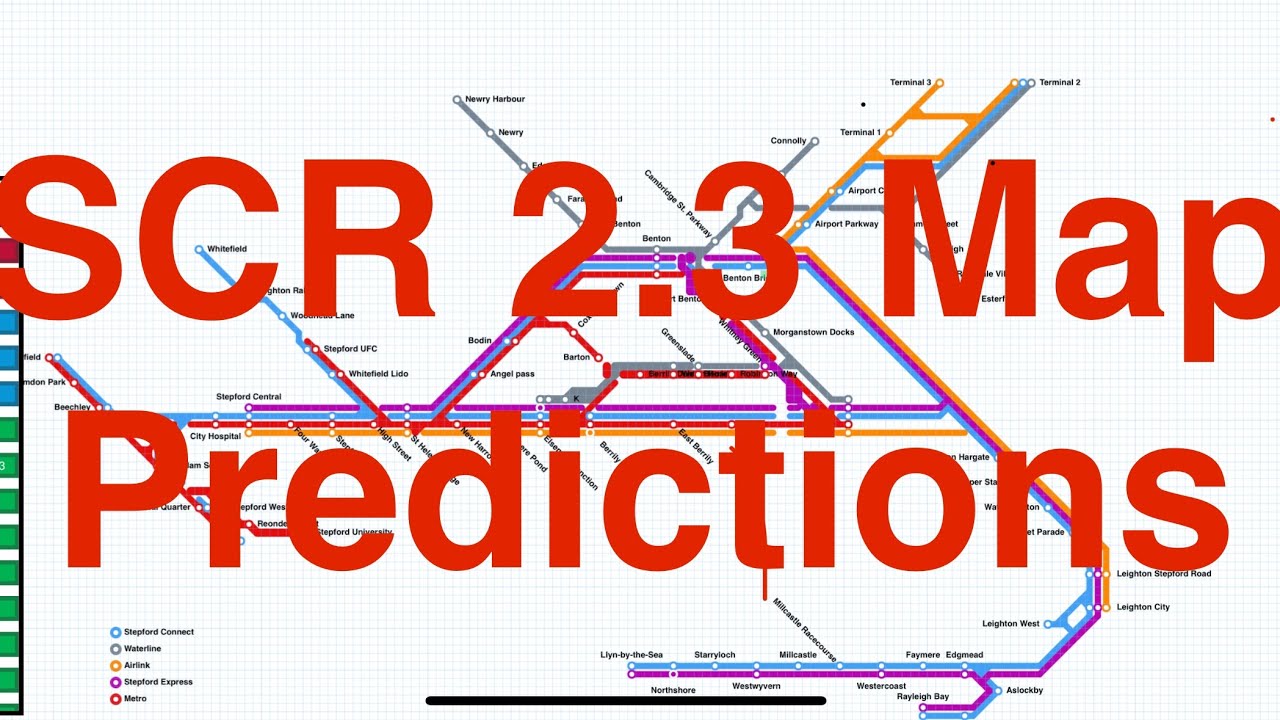 SCR Map Predictions (Using Metro Map Maker)