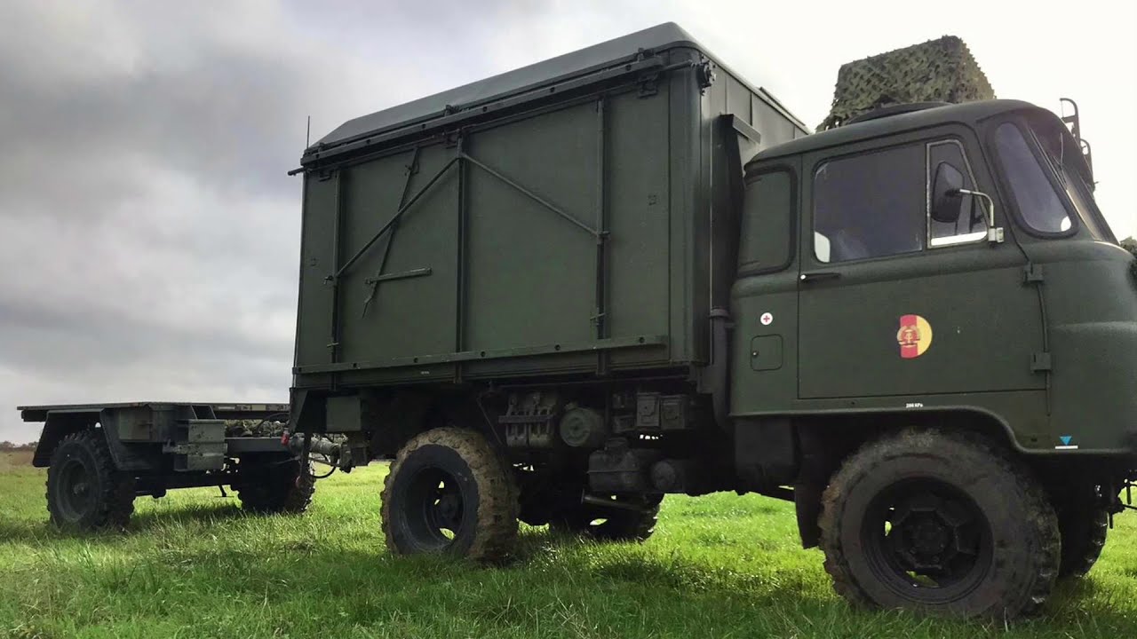 DDR - ROBUR 4x4 Wohnmobil, 'Schmetterlingskabine', 2t Nutzlast, Luftgekühlter Dieselmotor, 77PS