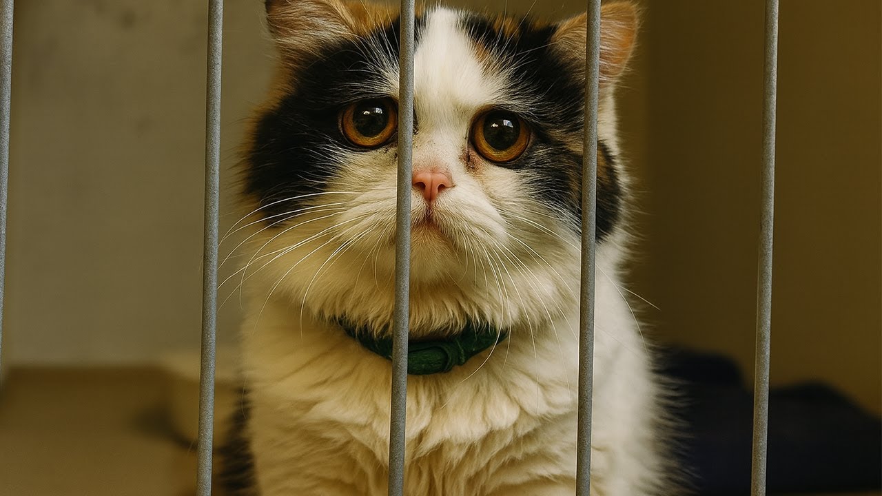 Кошку никто не брал из приюта 2 года.. Пока не пришёл мужчина, за которого она отдала свою жизнь
