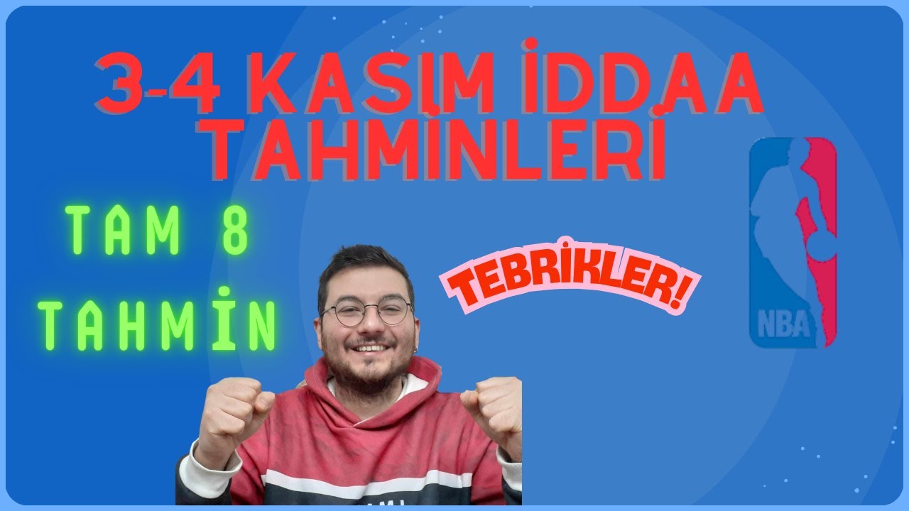 Kazan&ccedil; serisine devam!, NBA'de geniş b&uuml;lten, 3 Kasım ve 4 Kasım İddaa tahminleri, Tam 8 tercih, B-13