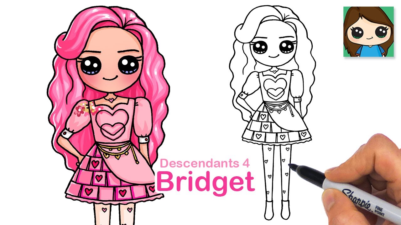 How to Draw Princess Bridget | Descendants 4 | The Rise of Red