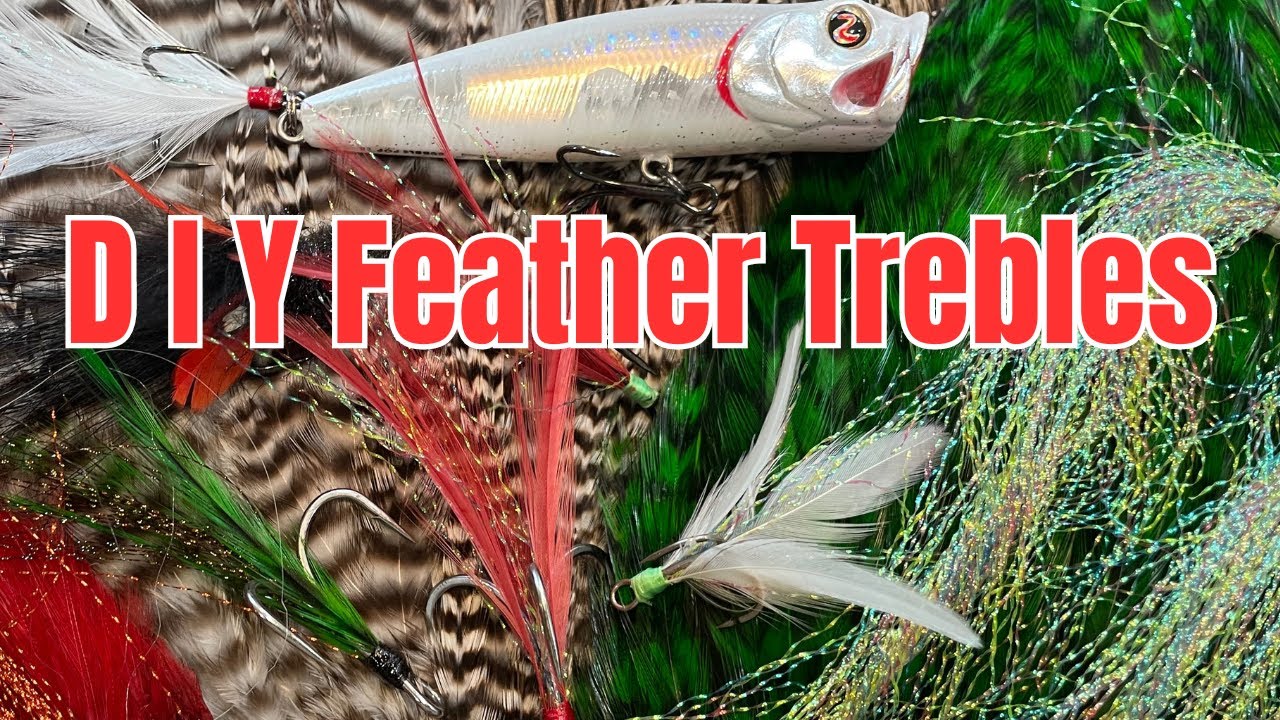 Custom DYI Feather Treble Hooks.
