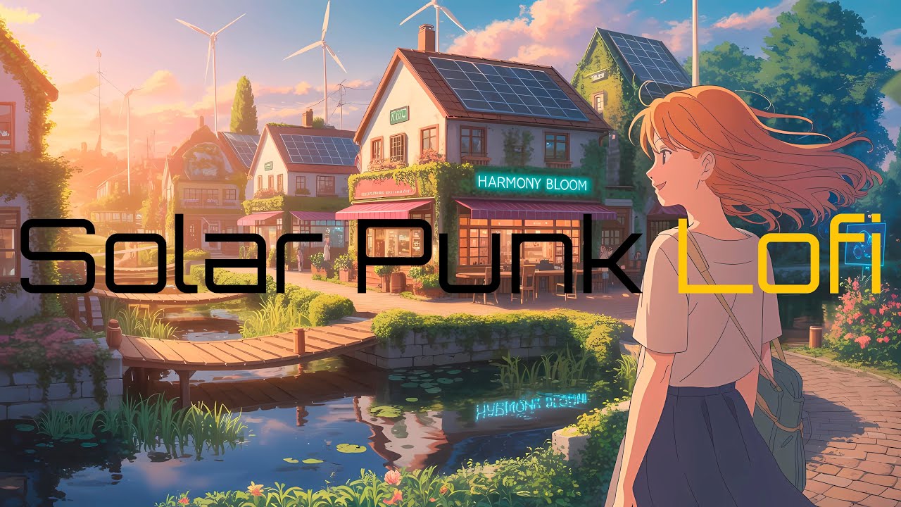 Harmony Bloom 🌱✨ – A Peaceful Solarpunk Journey (4K)