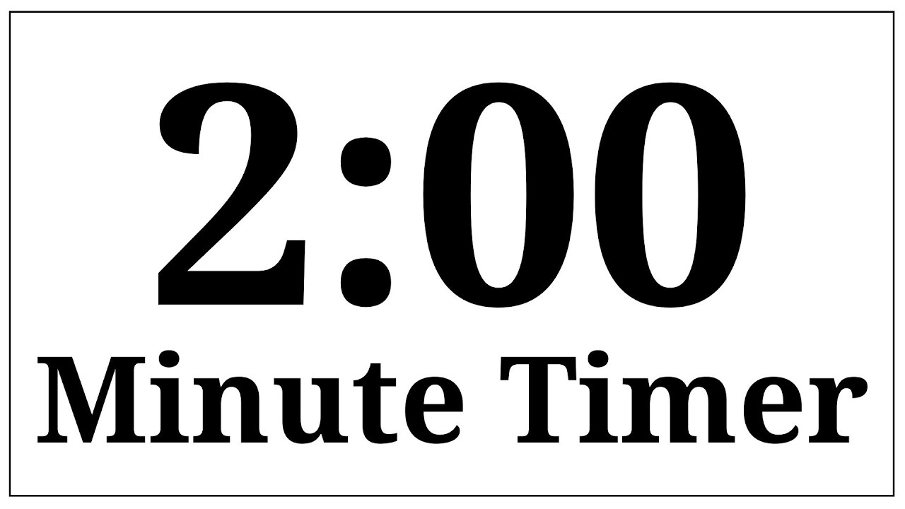 ⏱️ 2-Minute Countdown Timer | Simple Visual Focus Timer