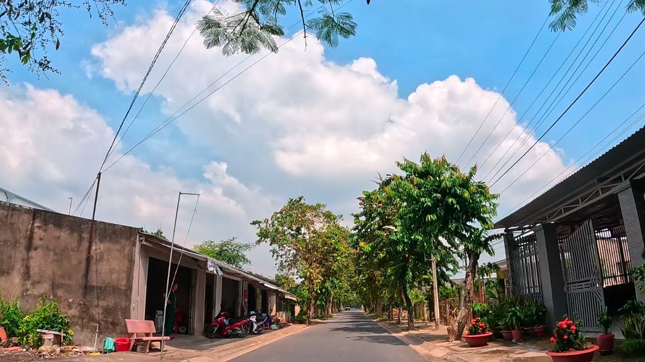 Ben Tre Vietnam, Driving Rural Road Binh Dai From Long Dinh To Tam Hiep Ferry Wharf #28
