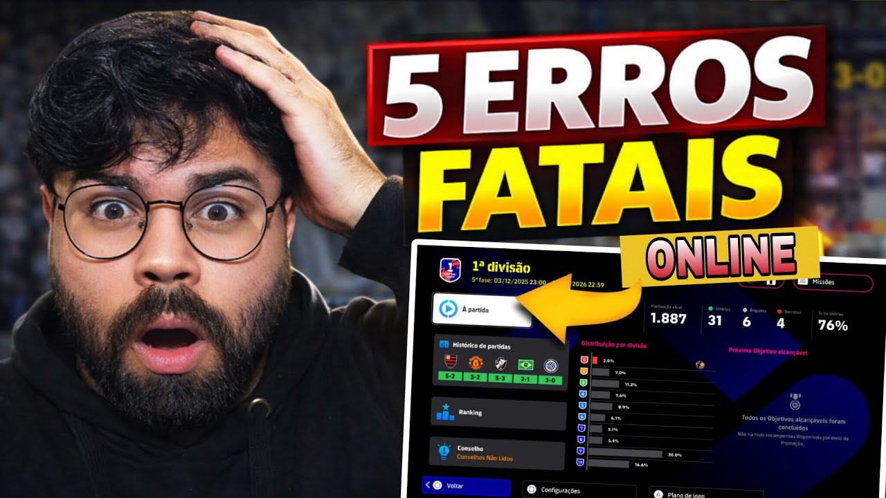 ❌ 5 ERROS FATAIS que Estão Te Fazendo PERDER no eFootball 2026