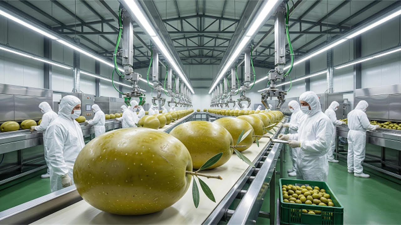 Proceso de producción: Miles de litros de aceite de oliva al día en una fábrica moderna