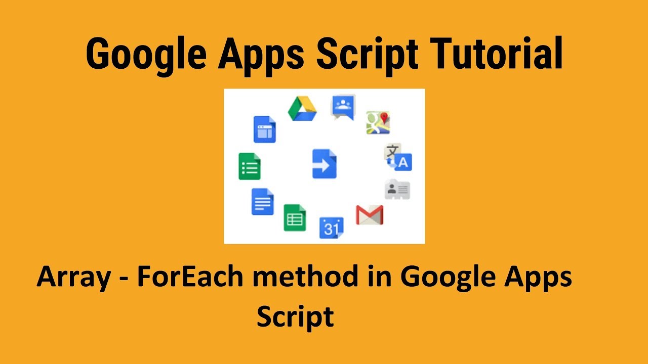 For Each method in Array - Google apps Script