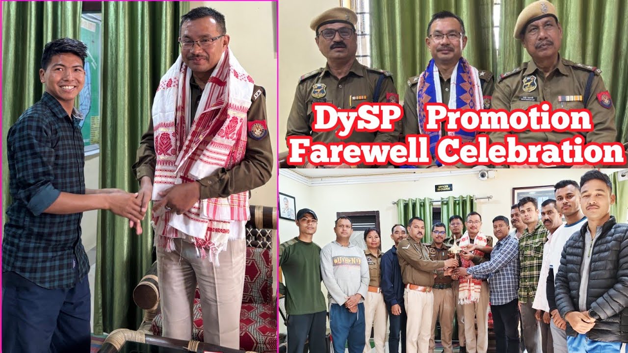 OC Sir ka Farewell Party 🥺 ! Hon'ble DySP Sir hone ka Party deya 🔥 ! Promotion Party 🥰 ! Bru Boys 