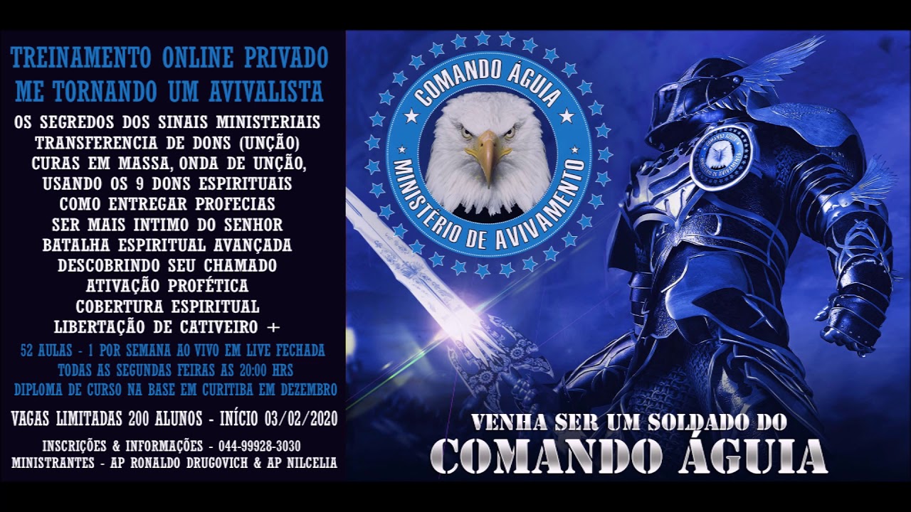 ORAÇÃO QUEBRA DE MALDIÇÕES - Cobertuar Espiritual Comando Aguia!
