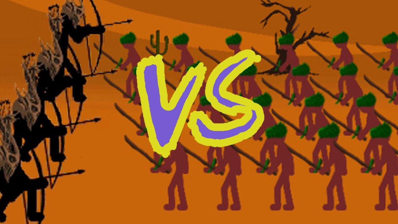 Castle Archidons (+25% Castle Archidon Damage) vs Swordwrath Army // Stick War Legacy