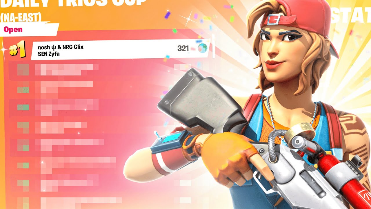 🏆 1st Place in the DAILY TRIOS CUP ($1,200) (w/ @ZyfaYT & @noshlol ) | Clix