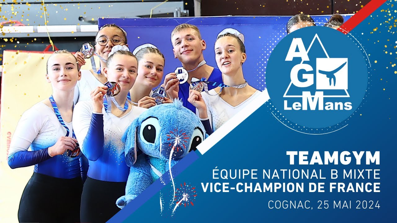 L' AGM LE MANS, VICE-CHAMPION DE FRANCE TEAMGYM 2024 !
