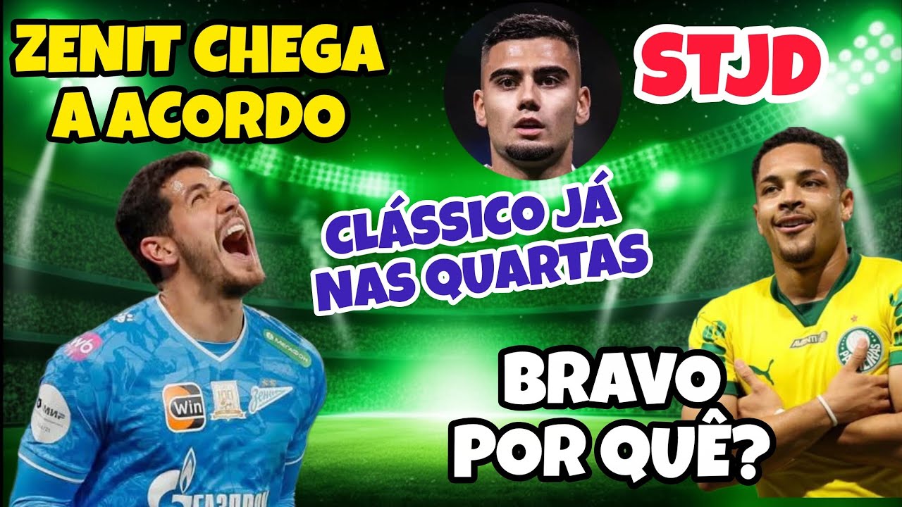 🚨ATENÇÃO ZENIT SE DEFINE POR NINO, VITOR ROQUE IRRITADO COM RAZÃO? E POLÊMICA NO STJD!