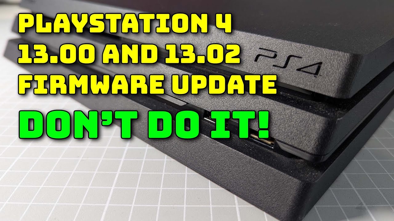 Не обновляйте прошивку PS4 до версии 13.02, пока не посмотрите это видео.