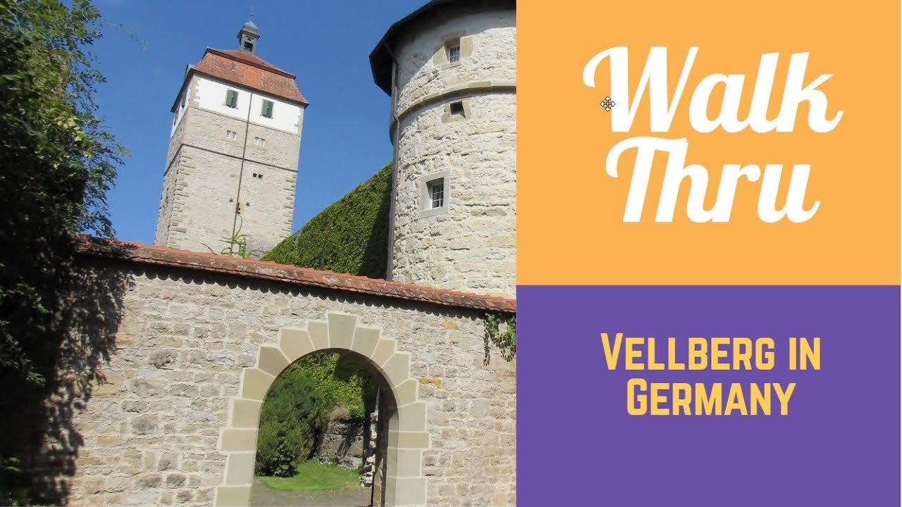 Walking through: Vellberg in GERMANY