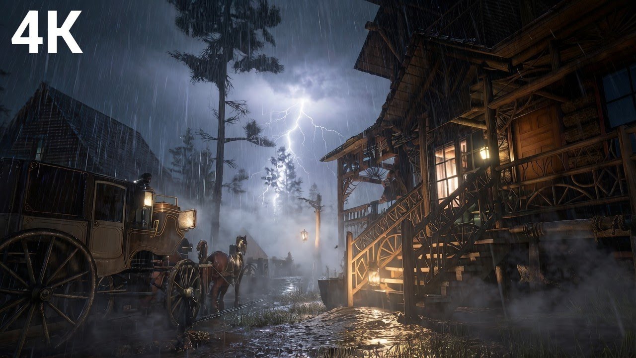 Fall Asleep in 3 Minutes with Gentle Rain & Thunder 🌧️🌩️ 10 Hours Cozy Storm No Ads