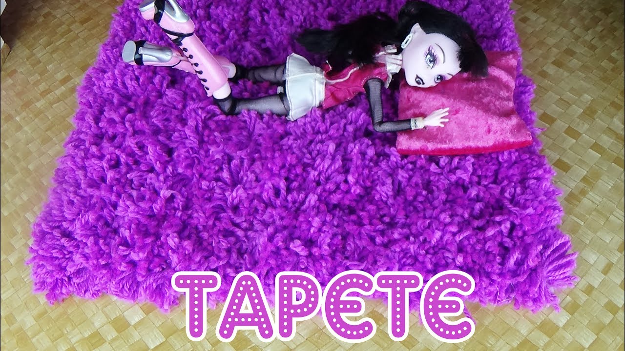 Como fazer Tapete Luxuoso para Barbie e Bonecas | Tutorial