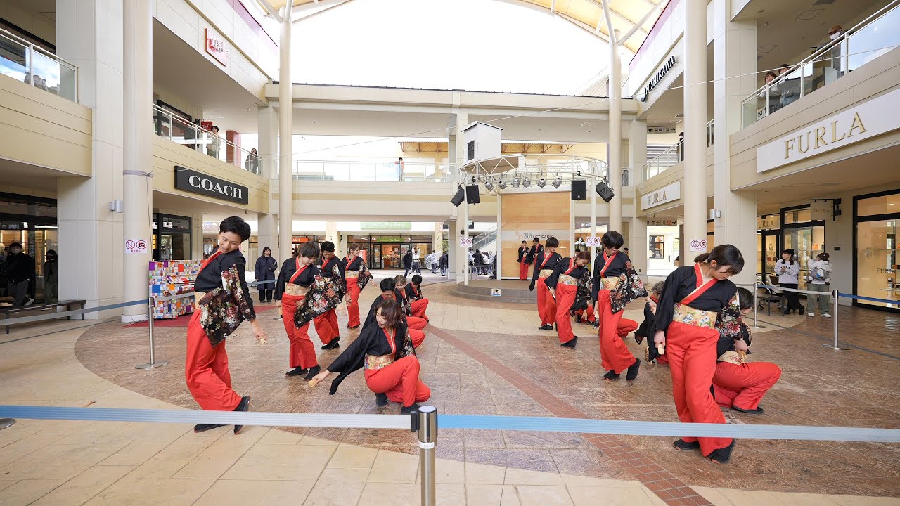 学生よさこいチーム粋恋『燎彩』 📍倉敷よさこい (三井アウトレットパーク倉敷) 2024-02-26T13:30