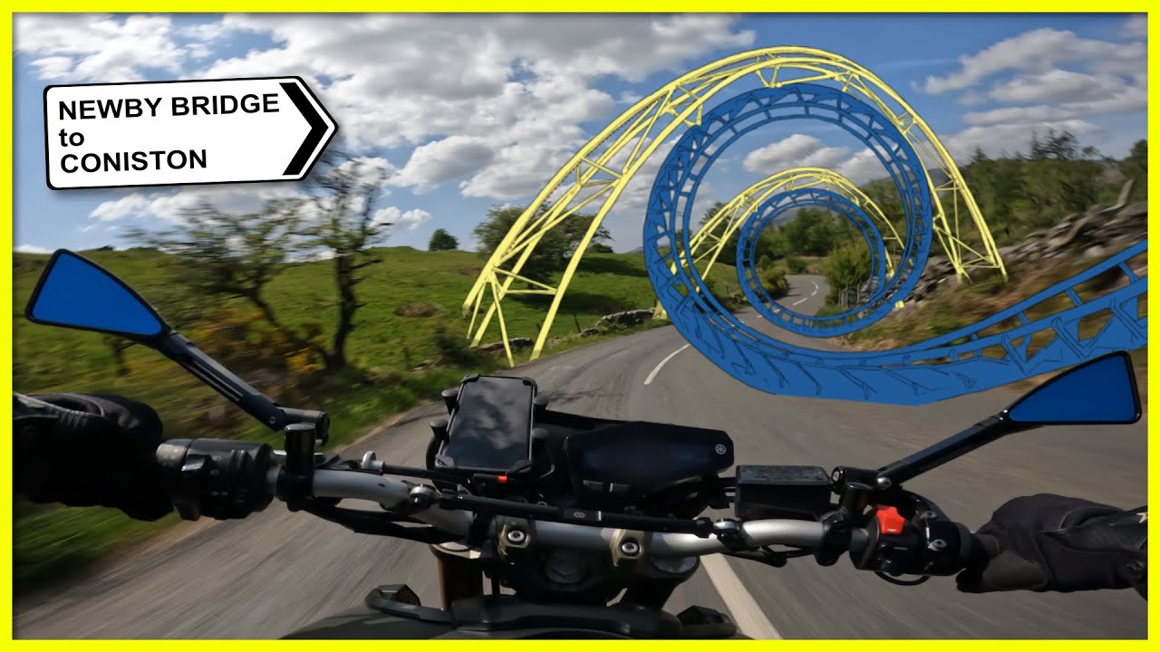 The ROLLERCOASTER road in the Lake District you've never tried! | Newby Bridge to Coniston | ASMR