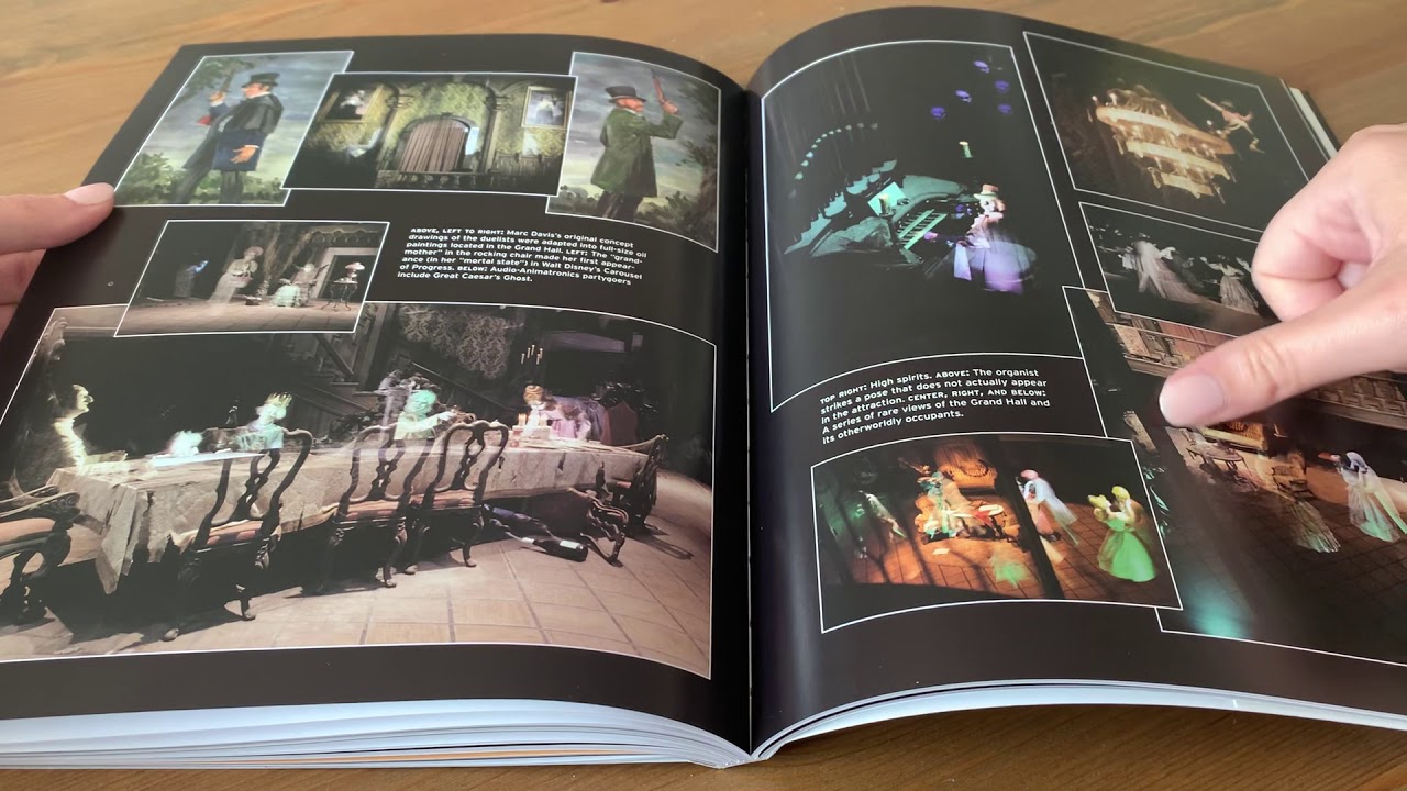 ASMR Page flipping through Disney Haunted Mansion book ~ Whisper ~ #ASMR