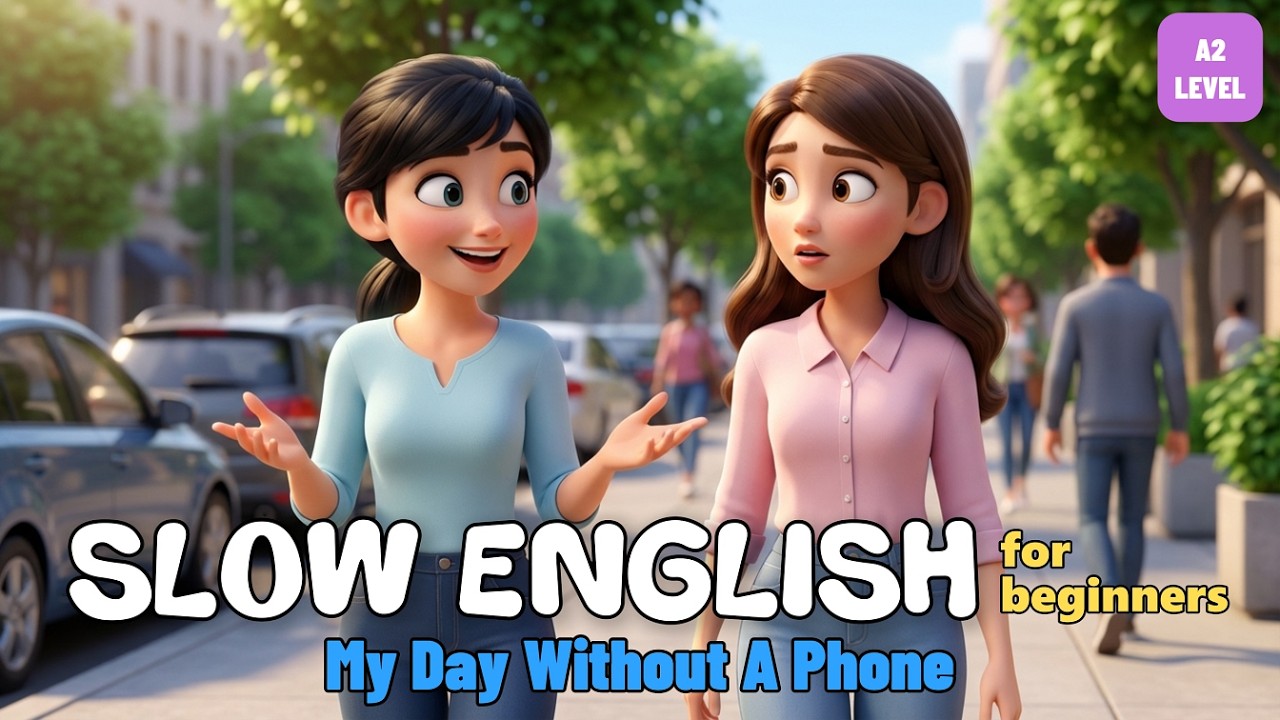 My Day Without A Phone | Easy English Listening Lessons | A1–A2 level 