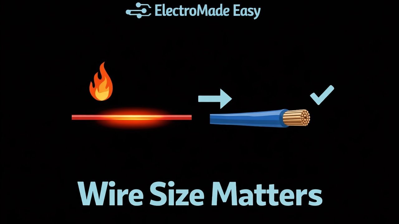 Wire Size and Current Explained (No Math, Just Logic)
