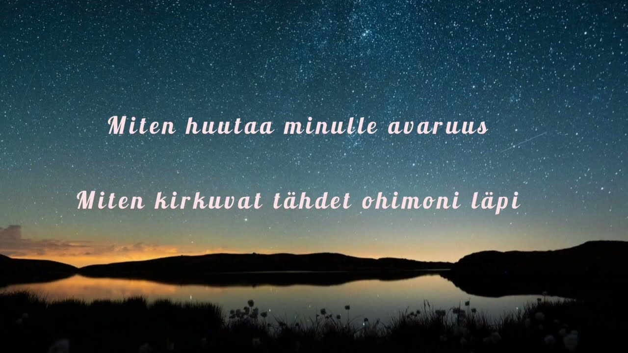 Chydenius Sinua, sinua rakastan Annastiina Tahkola laulu