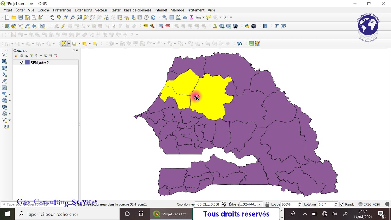 GCS/Section cartographie: Comment bien réaliser une carte de localisation avec le logiciel QGis.