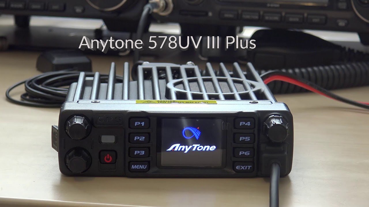 The Anytone 578UV III Plus Tri-Band Mobile Radio